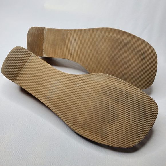 Vintage Y2K DOCKERS Sandals Slip-On Wedge Brown Patchwork Women's Size 8.5 - Picture 6 of 10